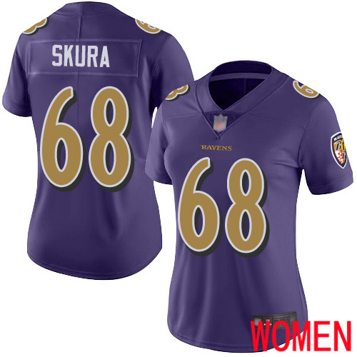 Baltimore Ravens Limited Purple Women Matt Skura Jersey NFL Football #68 Rush Vapor Untouchable